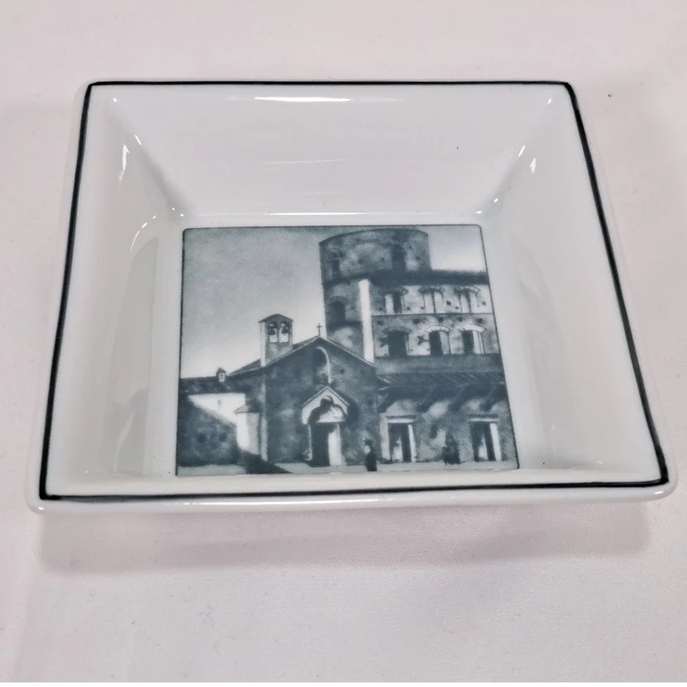 Hotel Brunelleschi Firenze Porcellana Vera Trinket Dish Italy Torre Pagliazza